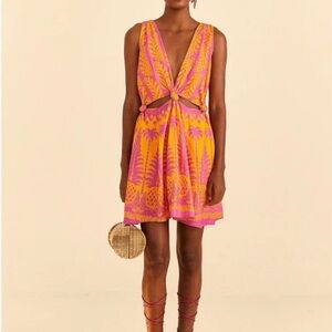 Farm Rio Pineapple Love Dress Size S